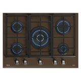 Teka GZC 75330 XBN LB Kahverengi Exact Flame Teknolojili Kristal Wok Gözlü Cam Gazlı Ankastre Ocak