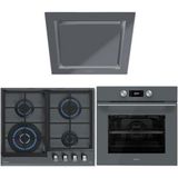 Teka HLB 8400 - GZC 64320 - DLV 68660 Gri 3'lü Ankastre Set