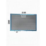 Teka İle Uyumlu Davlumbaz Filtresi 44X28 CM Arka Ara 10CM Aspiratör Filtresi