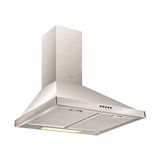 Teka Inox 60 cm Duvar Tipi Davlumbaz 280 m³/h Manuel Kontrol Piramit Şekli 40495030