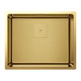 TEKA | Lavabo Flexlinea | Premium Softtextur Finish | 1 lavabo | altın kaplamalı paslanmaz çelik | 44 x 54 x 20 cm