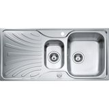 Teka Nerissa 60 B Sol 1,5 Göz Paslanmaz Çelik Tezgah Üstü Eviye 100*50 cm - İnox