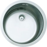 Teka Round Paslanmaz Çelik Oval Tezgahaltı Evye Krom Renkli Taşmasız Tasarım