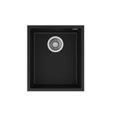 Teka Square 34.40 TG Tek Hazneli Tezgah Altı Damlalıksız Black / Siyah Granit Evye - 115230030