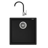 Teka Square 40.40 Siyah Evye + IN 995 Siyah Batarya Set