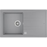 Teka - STONE 50 B-TG METALLIC GREY - Ankastre Granit Eviye - Metalik Gri - 86 cm - 115330014