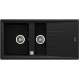 Teka Stone 60 B-Tg 1 1/2b 1d Auto Wst Metallıc Siyah Evye