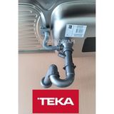 Teka TEKDEKOR EBM 45 İNFANT OD Evye Sifon Takımı 6 cm Delik Çapı ile Uyumlu