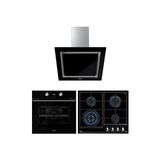 Teka - Urban Black Ankastre Set - (Hlb 8400 Bk Fırın + Gzc 64320 Xbc Bk Ocak + Dlv 68660 Bk Davlumbaz ) - Siyah - 20230021