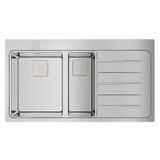 Teka Zenit Rs15 1½B 1D Auto Sag Paslanmaz Celik Eviye