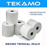 Tekamo 56x50 Pompa Yazarkasa Termal Pos Rulosu 10 Adet
