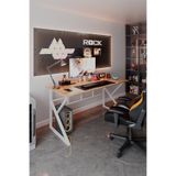 TEKATEL Oyuncu Masası Bilgisayar Masası Metal ayaklı Çalışma Masası Ofis masası Çam - Beyaz 140X60