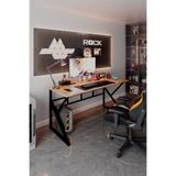 TEKATEL Oyuncu Masası Bilgisayar Masası Metal ayaklı Çalışma Masası Ofis masası Çam - Siyah 120X60