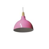 TEKAY AYDINLATMA çocuk odası genç odası koridor mutfak pembe mavi beyaz metal avize ahşap askılı metal avize Pembe 16 x 20