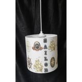 TEKAY AYDINLATMA Denizci Çocuk Odası Pvc Avize Denizci Avize Çap 20 Cm beyaz 20 x 60