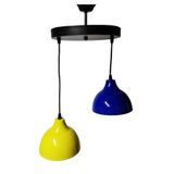 TEKAY AYDINLATMA Kız çocuk erkek çocuk odası 2 li metal avize sarı mavi sarı 30 x 60
