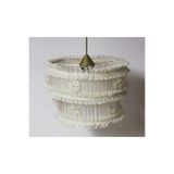 TEKAY AYDINLATMA Krem fırfırlı kız çocuk odası,yatak odası avizesi krem 30 x 33