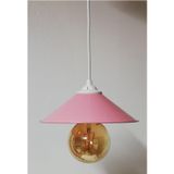 TEKAY AYDINLATMA Pembe kız çocuk odası avizesi,Pembe metal avize PEMBE 20 x 53