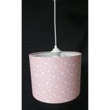 TEKAY AYDINLATMA Pembe yıldızlı kız çocuk odası avizesi pembe 25 x 50