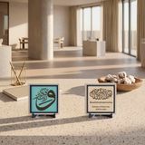 Tekbir Ayeti Hat Yazısı ve Mealli Besmele Yazılı İkili Set 10x10 cm | Yaşam alanları için estetik ve kalıcı hediye seçeneği, asil duruşuyla özel tasarlanmış set