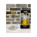 Tekbir Bambu kapaklı 900ml brosiklat cam yağdanlık