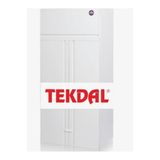 Tekdal 130cm Önden Baca Çıkışlı Demonte Kombi Dolabı