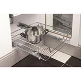 Tekdekor Yapı Huzur Bağimsiz Tandem Frenli Rayli Tel Çekmece Sepeti Kapak En 40 Cm Gümüş