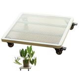 Tekerlekler Üzerinde Ağır Hizmet Tipi Metal Fabrikası Standı - 200 kg Kapasiteli Ferforje Caddy İç/Dış Mekan Kullanımı için, Dayanıklı Bitki Saksısı Dolly, Saksılar ve Saksılar için Kolay Yuvarlanan