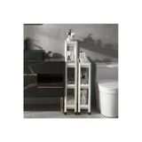 Tekerlekli 4 Katli Ve 3 Katli Birlikte Raf Unitesi Organizer Seti- Banyo Mutfak Duzenleyici