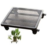 Tekerlekli bitkiler için ağır metal tutucu, 200 kg kapasitesi, ferforje standı, iç mekan, dış mekan saksıları için - hareketliliği kolaylaştırmak için sağlam yuvarlanan taban