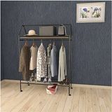 Tekerlekli Home Hanger Askılık Ayaklı Askılık - Siyah