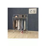 Tekerlekli Home Hanger Metal Askılık Ayaklı Askılık Krom