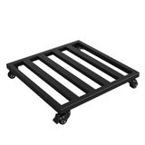 Tekerlekli Metal Rolling Bitki Rafı, Büyük Bitki Tepsileri, Saksılar, Akvaryumlar için Çıkarılabilir Tepsi - İç / Dış Mekan için Çok Amaçlı Teşhir Standı