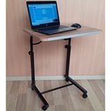 Tekerlekli Notebook Laptop Çalışma Sehpası Eğim Ve Yükseklik Ayarlı Akrobat Ders Yemek Çekyat Masası