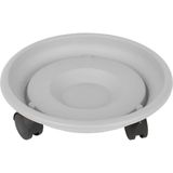 Tekerlekli Saksı Altığı 37 cm Beyaz 721051 - Genel - Çok Renkli
