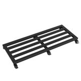 Tekerlekli Saksı Arabası, Akvaryum Saksıları için Sağlam Arabası, Büyük 60 x 80 cm, Kolay Hareketlilik ve Daha İyi Bitki Gösterimi için Çıkarılabilir Metal Destekler