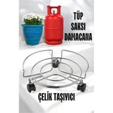 Tekerlekli Saksı Tüp Damacana Altlığı - Taşıyıcı Mutfak Tüpü Taşıyıcı 721571