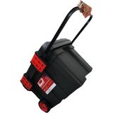 Tekerlekli Taşınabilir 78 Litre Organizer Bölmeli Taşınabilir Kulplu Takım Çantası Alet Çanta - 1 - Siyah