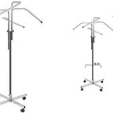 Tekerlekli Ufi Orta Stand Askılık (Eşek) elbise askısı YFG-25