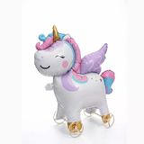 Tekerlekli Unicorn Folyo Balon 1 Adet