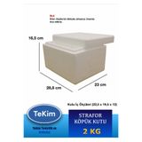 tekim temizlik ve ambalaj Beyaz Strafor Köpük Kutu 2KG