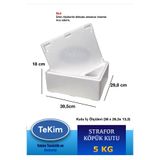 tekim temizlik ve ambalaj Strafor Beyaz Köpük Kutu 5kg