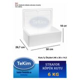 tekim temizlik ve ambalaj Strafor Köpük Kutu Beyaz 6 kg