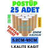 Tekin Ambalaj Postüp Silindir Kutu 5.2cm x 45CM | 25’li Karton Rulo Gönderi Tüpü Toptan Kargo Kutusu