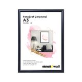 Tekin Ozalit A3 Siyah Poster Çerçeve - Siyah Fotoğraf Çerçevesi Duvar Sertifika Belge Resim Çerçevesi 30x42cm