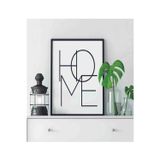 Tekin Store Ahşap Tablo 1 Adet Home Yazılı Ahşap Mdf Çerçeve Görünümlü Mdf Tablo