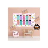 Tekin Store Eğlenceli Çarpım Tablosu Çocuk Odası Duvar Sticker Kedili