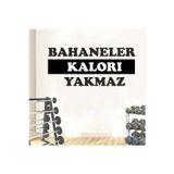Tekin Store Spor Fitness Salonu Motivasyon Sözü Dekoratif Sticker Duvar Çıkartması 115 Cm