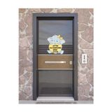 Tekin Store Zile Basmayınız Bebek Uyuyor - Fil Sarı Kalp Kapı Zil Üstü Sticker