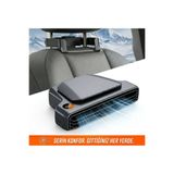 Tekinex Araç İçi Soğutma Fanı USB Şarjlı Mini Oto Vantilatörü Güç Göstergeli Siyah